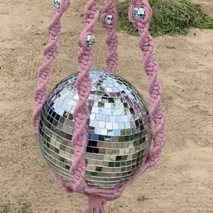 Macrame Disco Ball Hanger